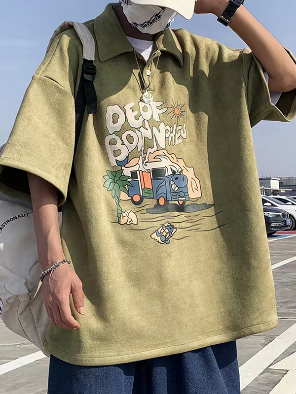 Lustiges Herren-Poloshirt mit Print