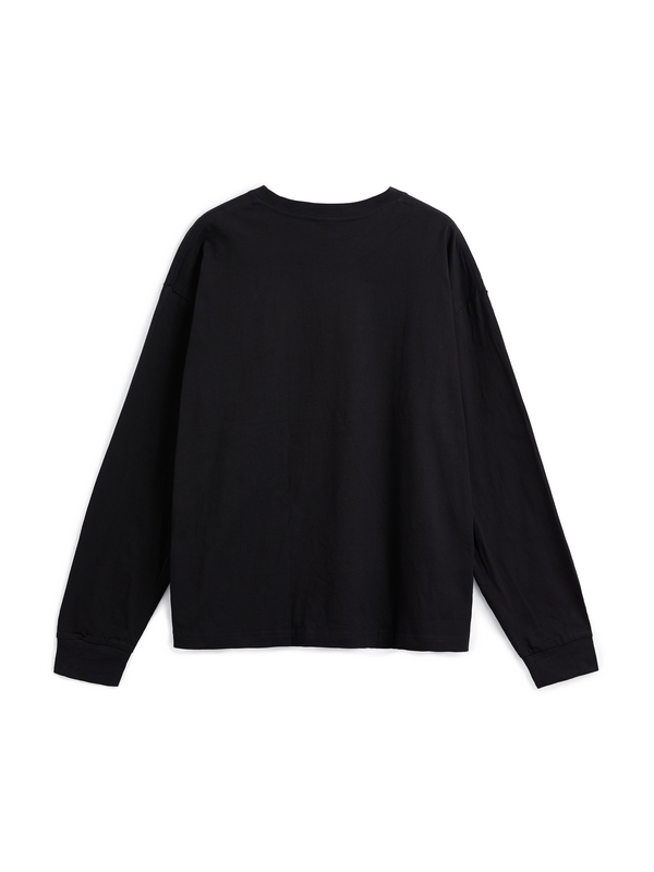 Herren-Langarm-T-Shirt mit Kontrastdruck