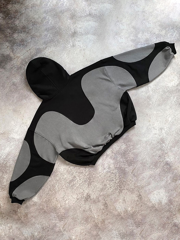 Sweatshirt mit Patchwork-Farbblock