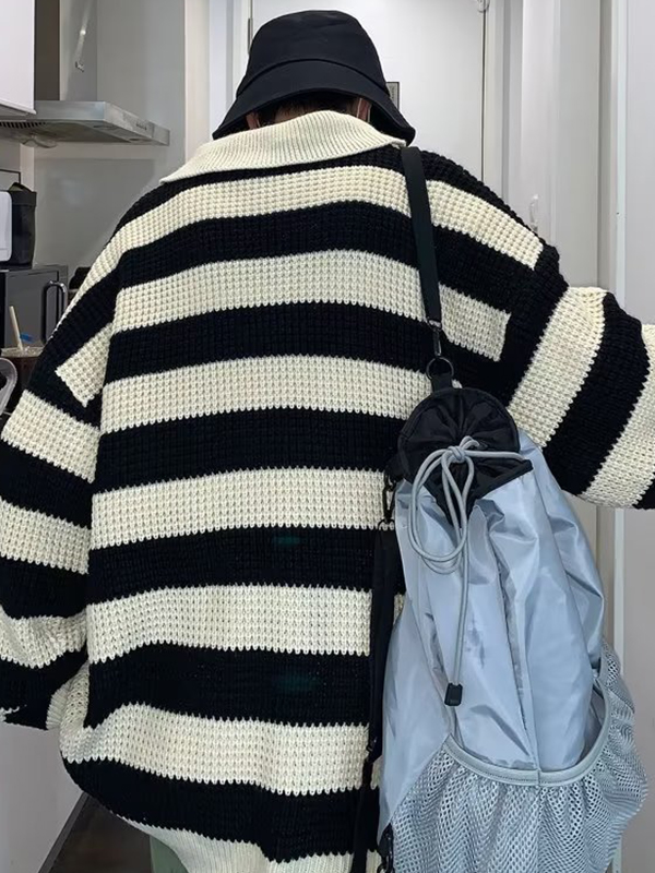 Europäischer und amerikanischer Retro-Polopullover