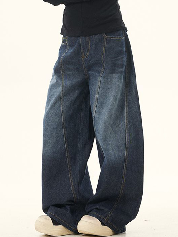 Curved Knife – Boyfriendjeans im Retro-Design