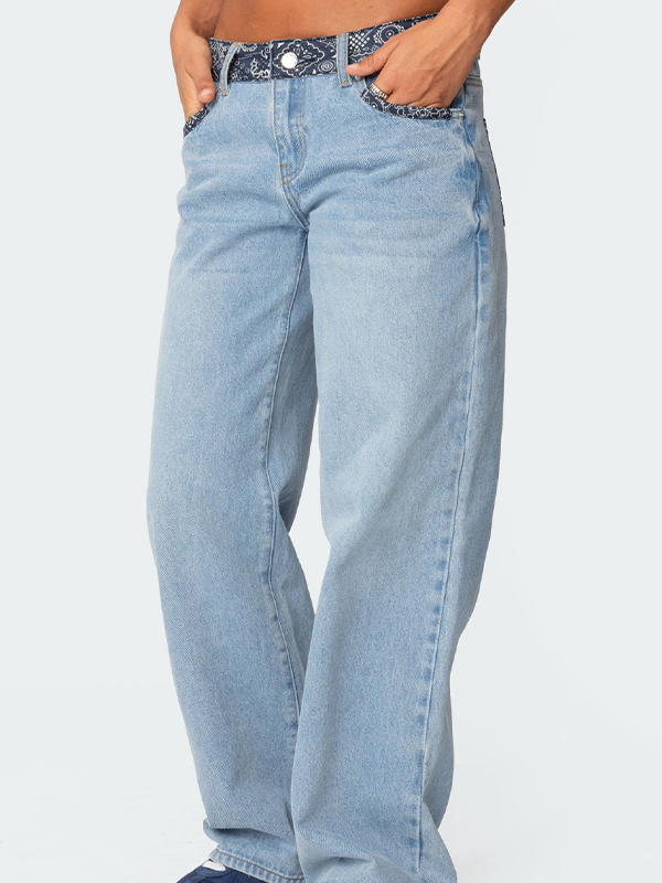 Boyfriendjeans mit niedriger Taille