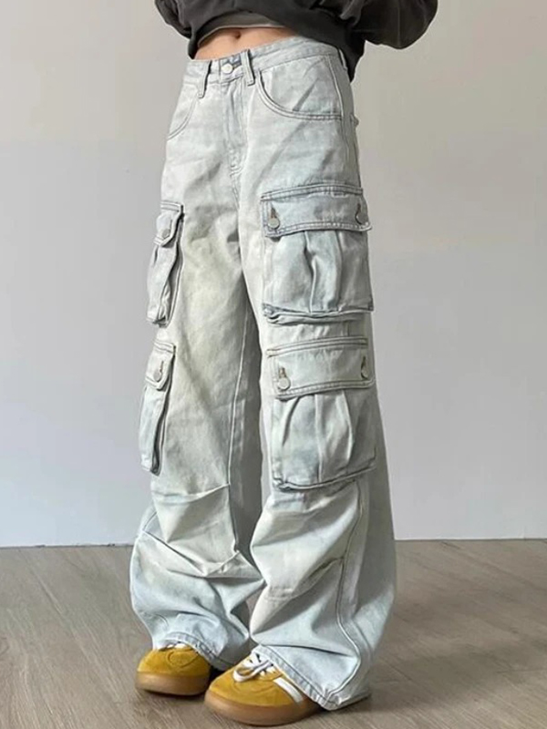 Vintage Multi-Pocket-Cargojeans