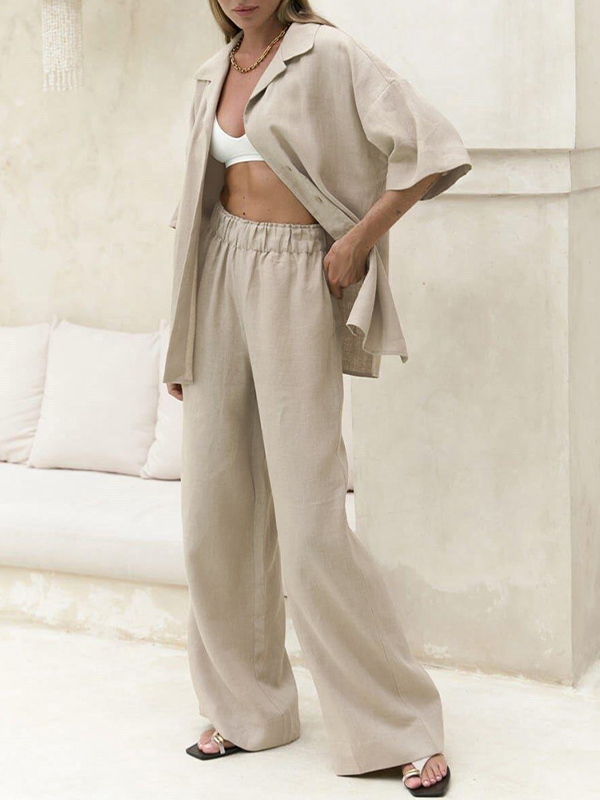 Locker sitzender Kurzarm-Zweiteiler