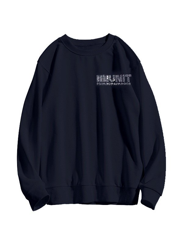 Pullover-Sweatshirt mit Strassflügeln für Herren