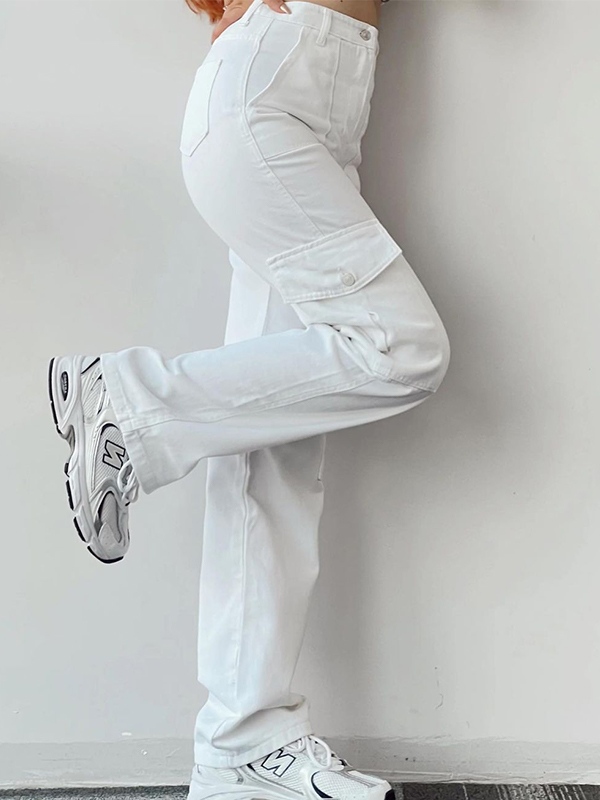 Street-Style-Cargohose mit geradem Bein