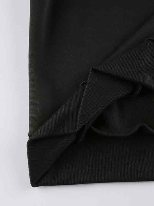 Übergroßer Kapuzenpullover mit Totenkopf-Strass-Print für Herren