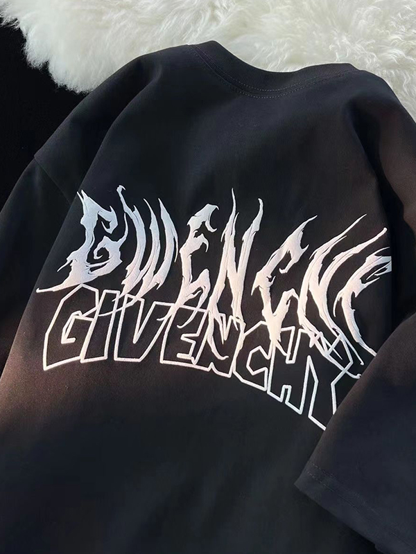 Übergroßes, kurzärmliges T-Shirt mit Flügel-Print für Herren