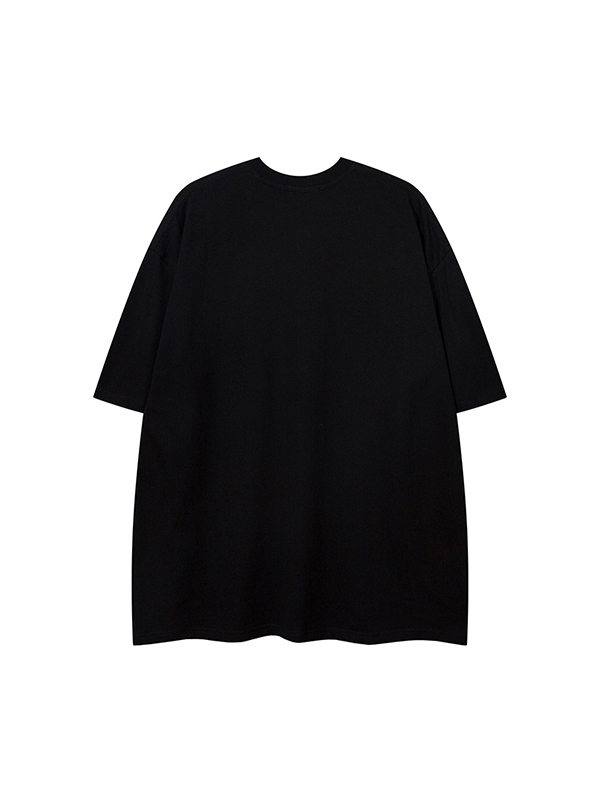 Lässiges, übergroßes, kurzärmliges T-Shirt mit Grafik für Herren