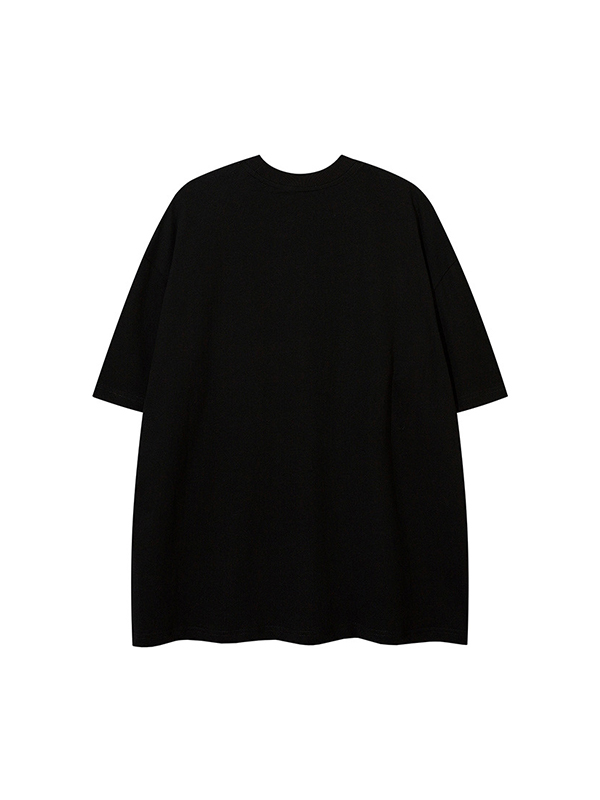 Übergroßes, kurzärmliges T-Shirt mit Alphabet-Grafik für Herren