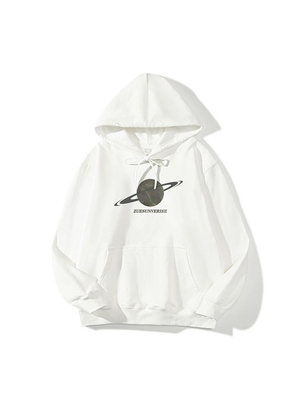 Übergroßer langärmliger Street-Hoodie für Herren