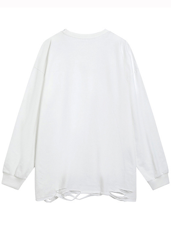 Übergroßes Street-T-Shirt mit langen Ärmeln für Herren