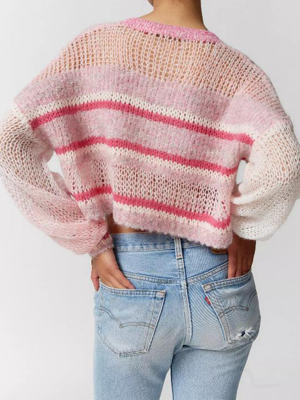 Pullover mit Kontraststreifen