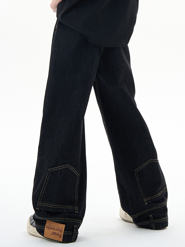Lockere Vintage-Jeans für Herren im Washed-Look