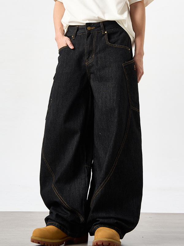 Herren Cargo Jeans mit großen Taschen