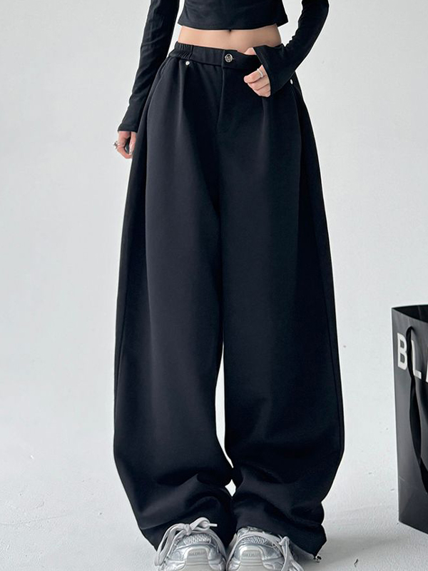 Lockere Jogginghose mit Street-Print