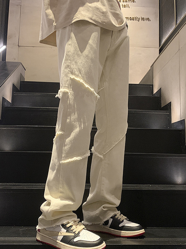 Herren-Jeans mit geradem Bein und geradem Bein