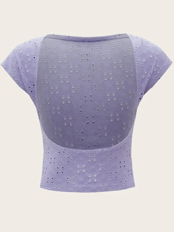 Solides Kurzarm-T-Shirt