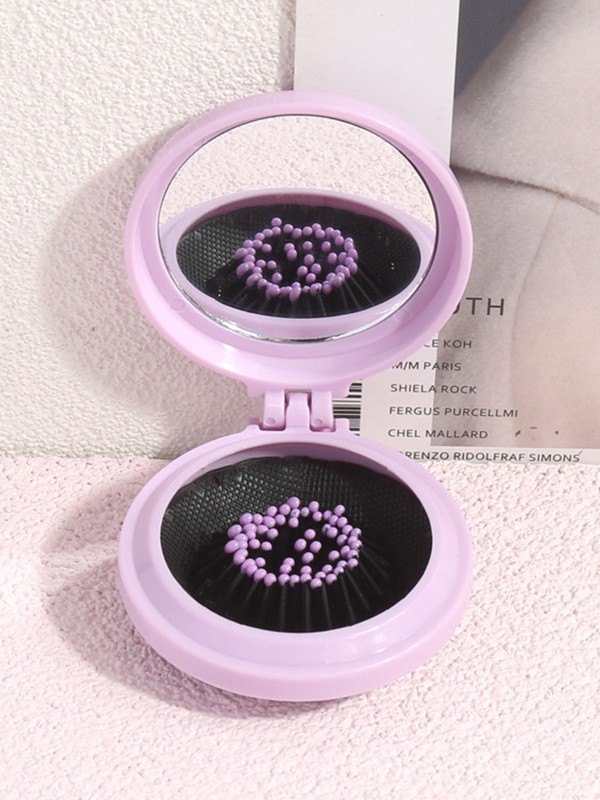 2 in 1 faltbarer Spiegelkissenkamm