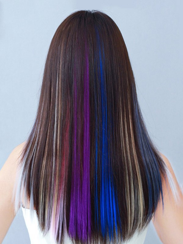 1pc gerader langer Clip in der Haarverlängerung