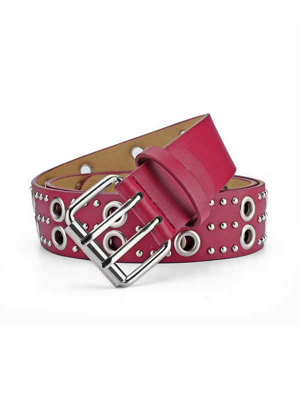 Gürtel mit Ösenschnalle im Punk-Nieten-Design