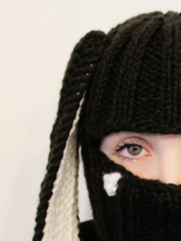 Hase häkeln Strick Sturmhaube