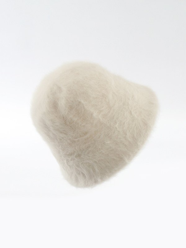 Einfarbiger, warmer, flauschiger Fischerhut