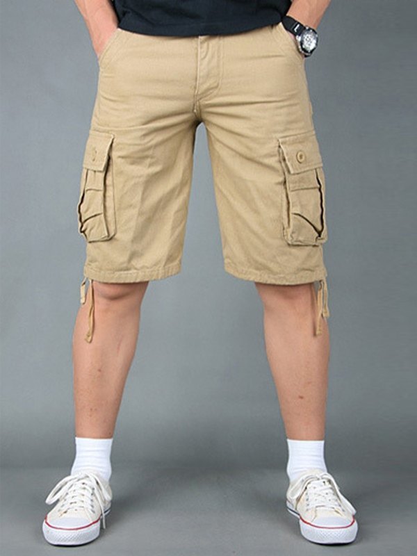 Slim Straight Cargo-Shorts für Herren
