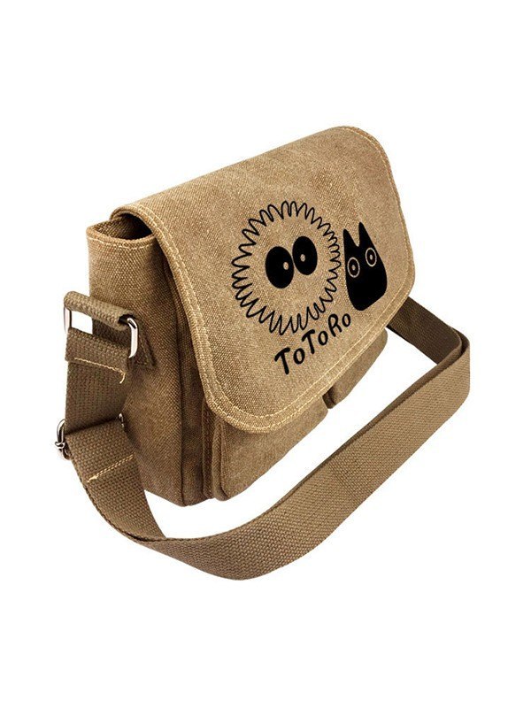 Vintage Cartoon Canvas Umhängetasche