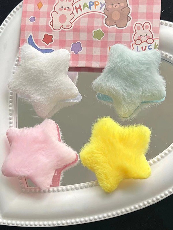 Sternmuster Fuzzy Haarspange