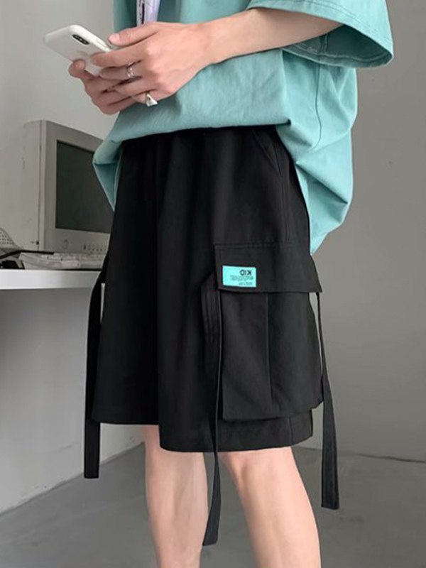 Lässige Cargo-Shorts mit geradem Bein für Herren