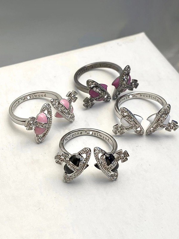 Strass-Kosmos-Planeten-Charme-Manschettenring