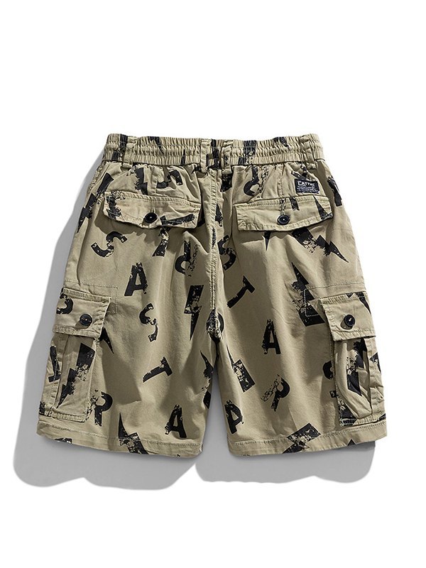 Bedruckte lockere Cargo-Shorts für Herren