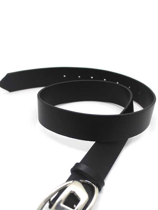 Vintage Silberner Buchstabe D Schnallengürtel