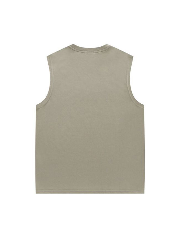 Lockere Weste mit Buchstabenstickerei für Herren